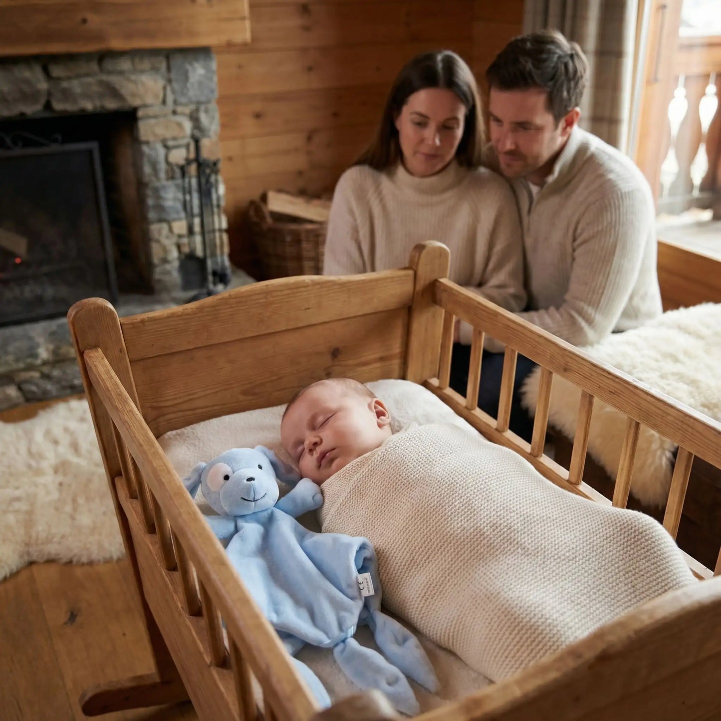 Doudou chien premiers câlins affectueux léger
