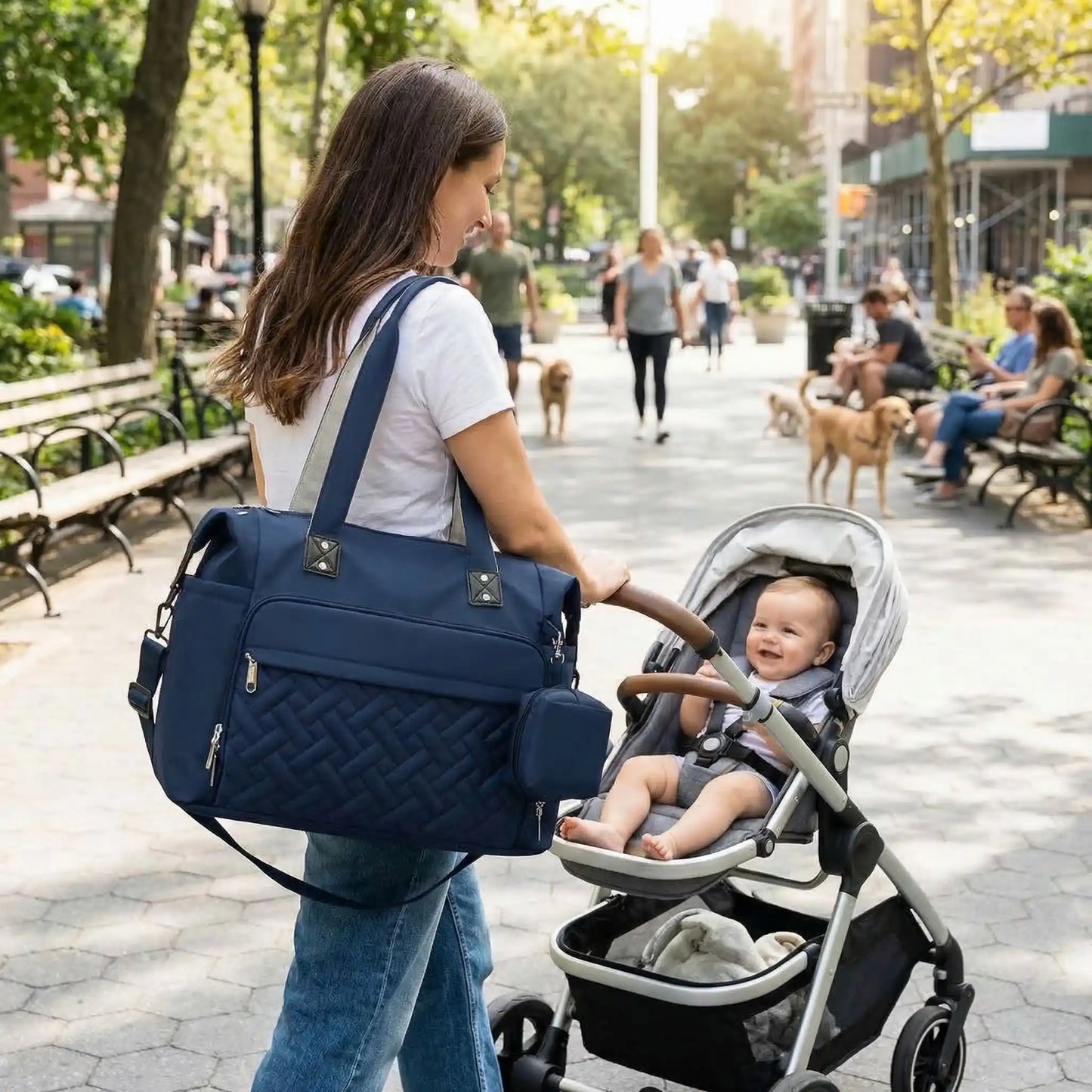 Sac a langer classe élégant confort mini pochette tétines
