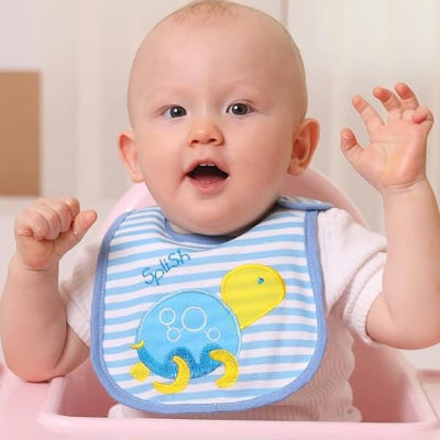 Bébé heureux bavoir pour bebe design tortue cou sécurisé cuisine