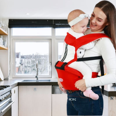 porte bebe rouge confort securite maman cuisine