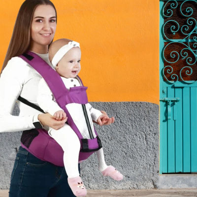 porte bebe violet poches maman promenade