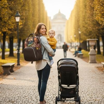 Sac a langer chic spacieux