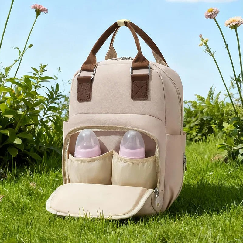 sac langer luxe maternité robuste beige
