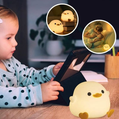 Veilleuse bébé canard rechargeable silicone alimentaire bébé chambre