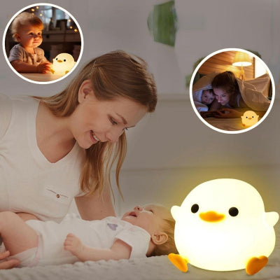 Veilleuse bébé silicone canard lumineuse bébé chambre