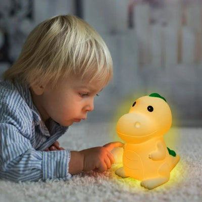 Veilleuse bébé dinosaure batterie longue durée lumière jaune douce chambre bébé