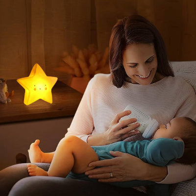 Veilleuse bébé étoile relaxante rechargeable maman biberon chambre