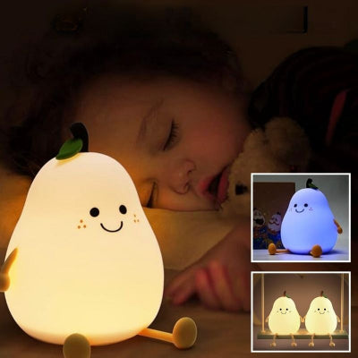 Veilleuse bebe poire 7 couleurs bébé sommeil profond
