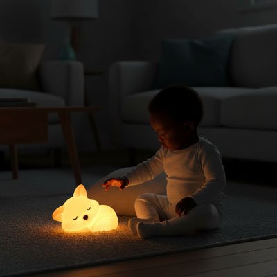 Bébé touche veilleuse chambre bebe design renard tactile intuitif toucher doux