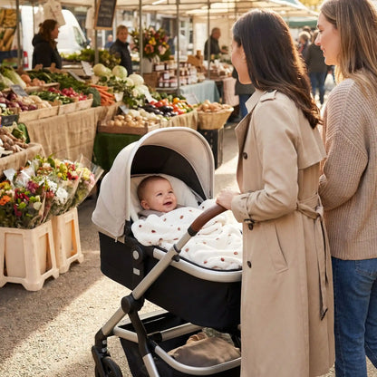 Couverture bébé hiver écureuil chic respirante pliable
