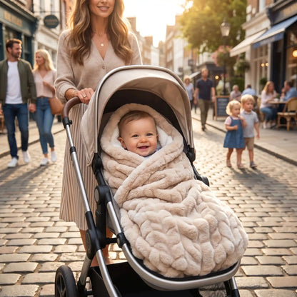 Couverture bebe hiver moelleuse transportable