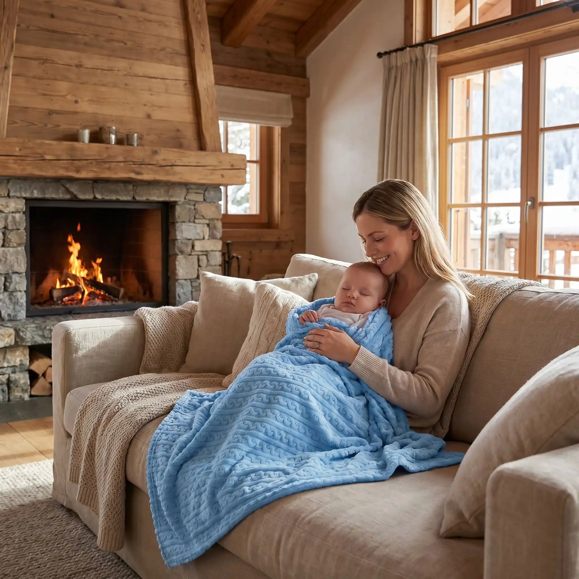 Couverture bebe hiver ultra respirante douceur