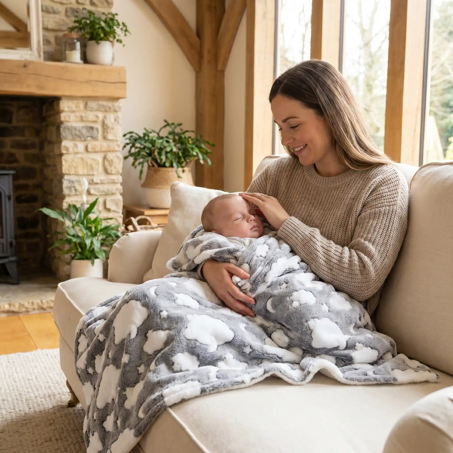 Couverture bebe nomade apaisante securite réconfortante
