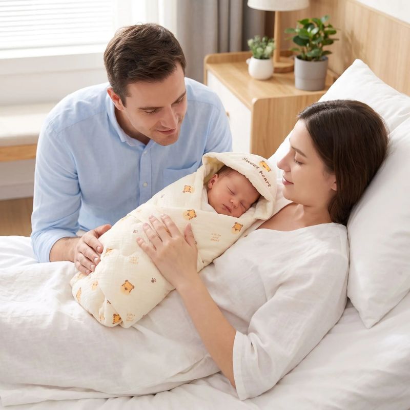Couverture bebe nomade maternité chaleureuse