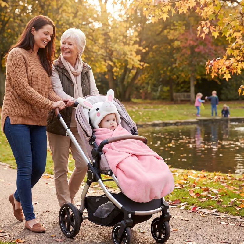 Couverture bebe nomade mi-saison flanelle densifiée