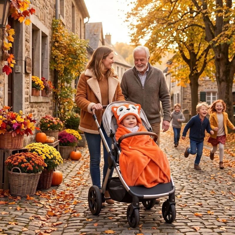 Couverture bebe nomade mi-saison unisexe sécuritaire
