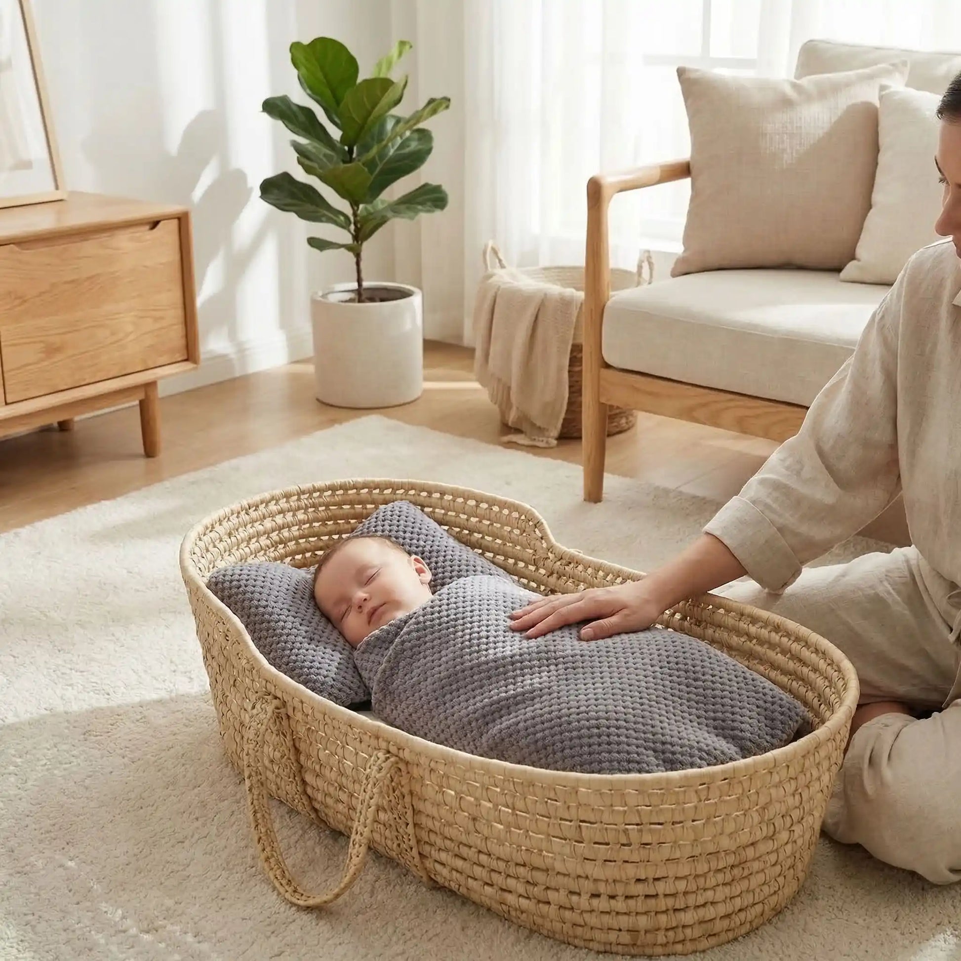 Couverture bebe nomade polaire douce respirante