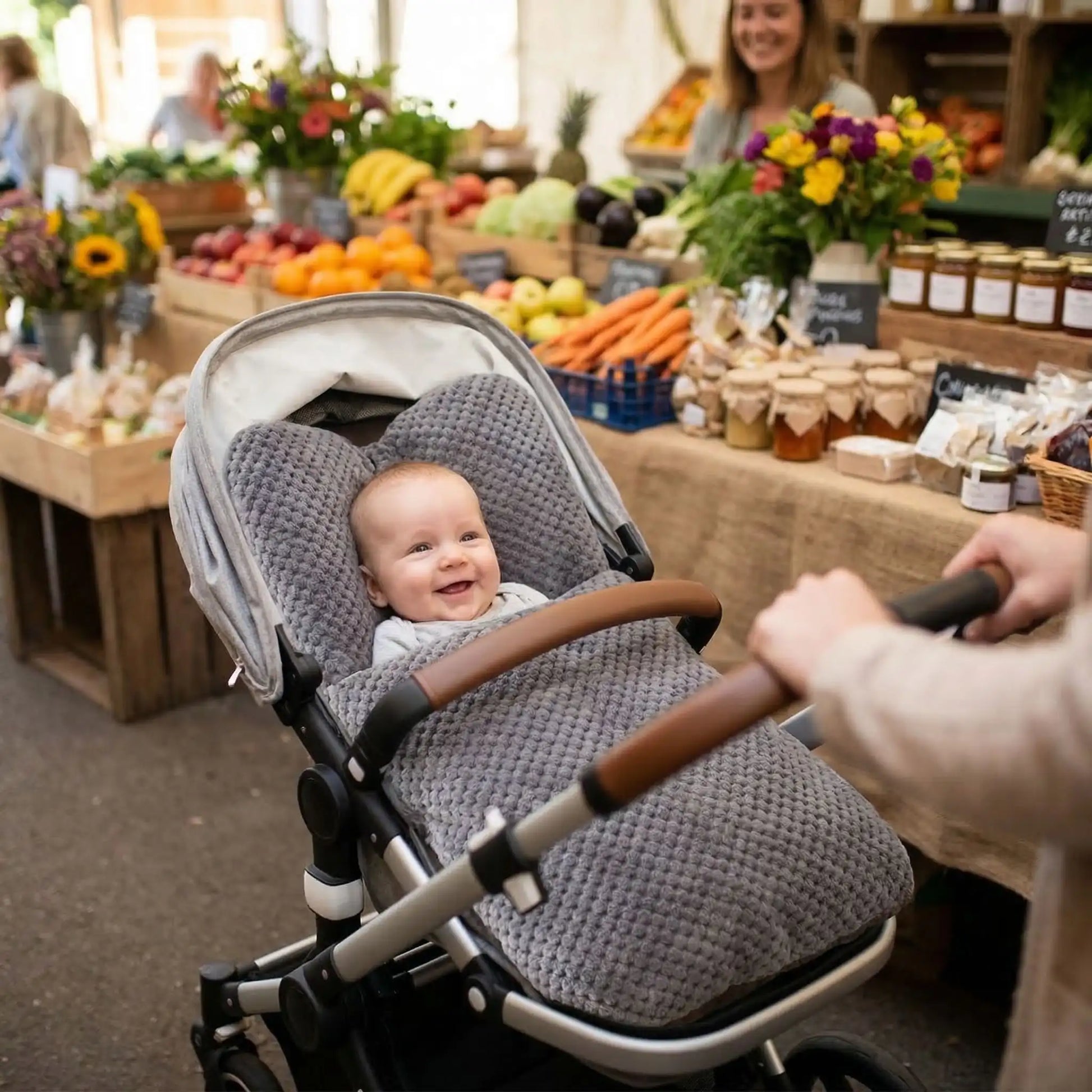 Couverture bebe nomade polaire douce transportable