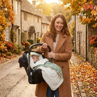 Couverture cosy hiver double face transportable