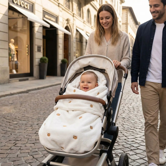 Couverture hiver bebe tigre transportable