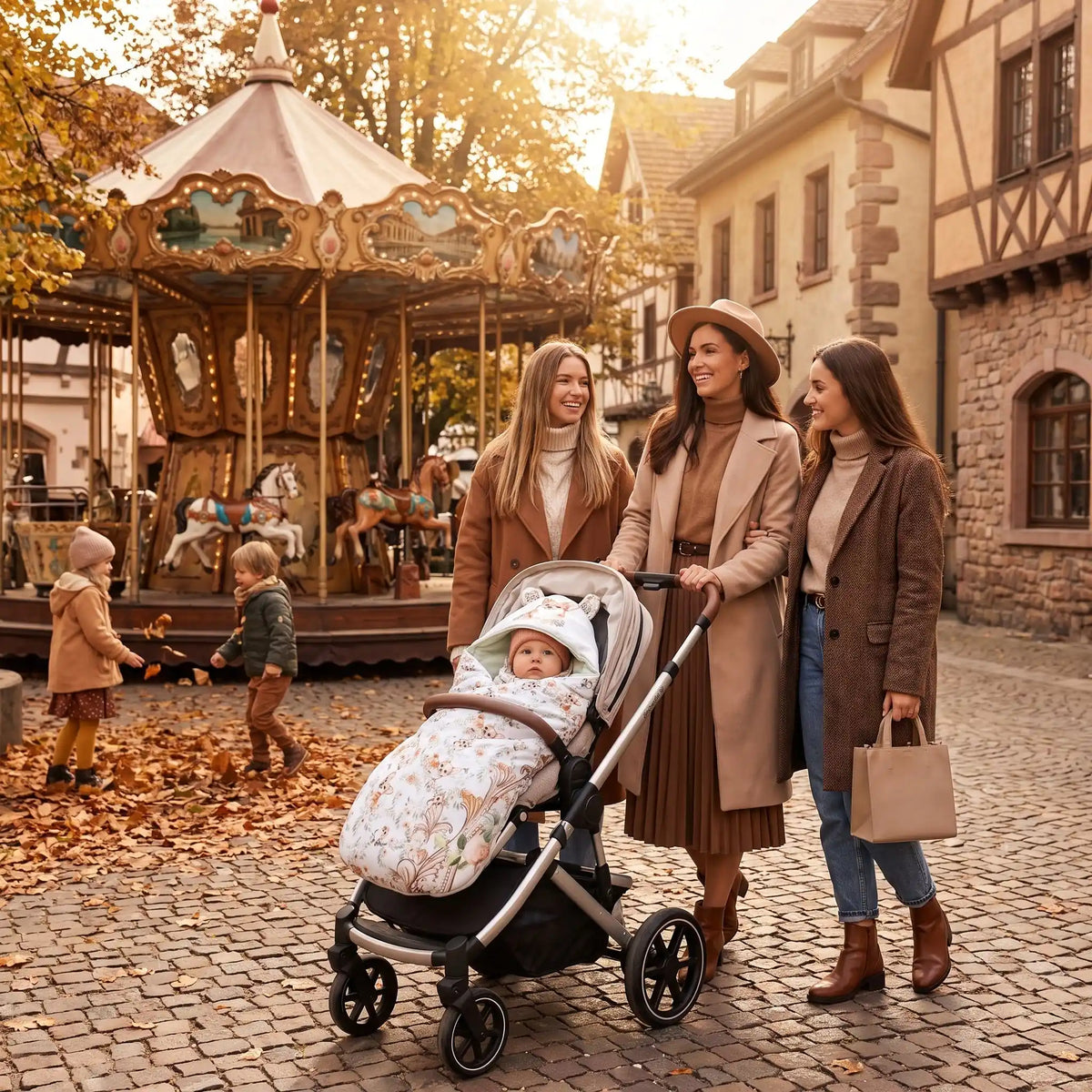 Couverture nomade bebe renard confortable printemps automne