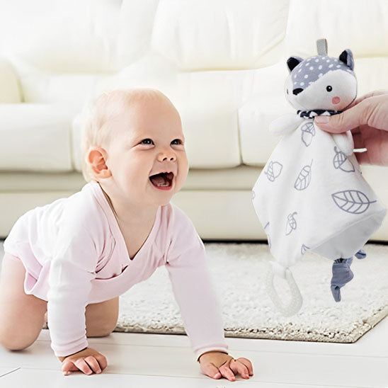 Doudou bebe mignon renard apprentissage