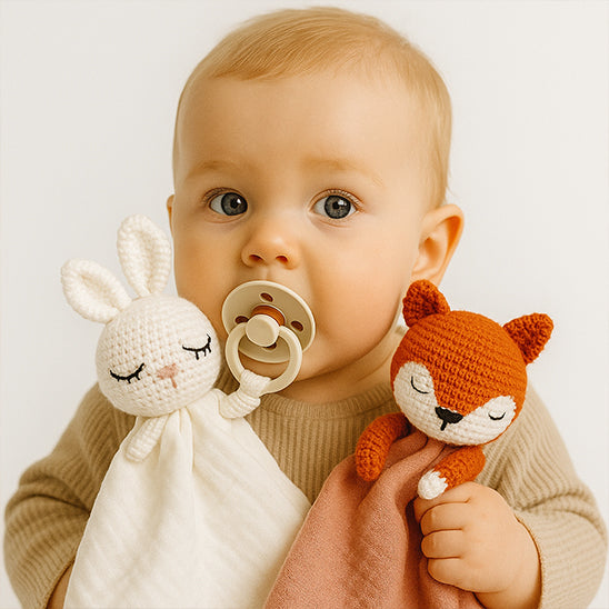 Doudou bebe velouté mousseline