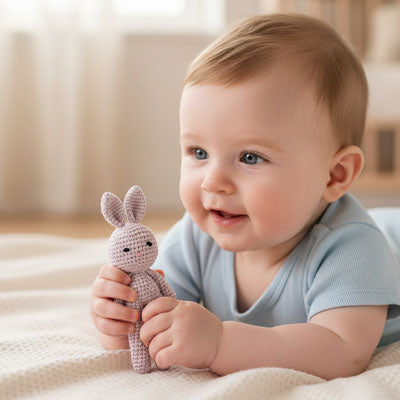 Doudou lapin câlin doux robuste
