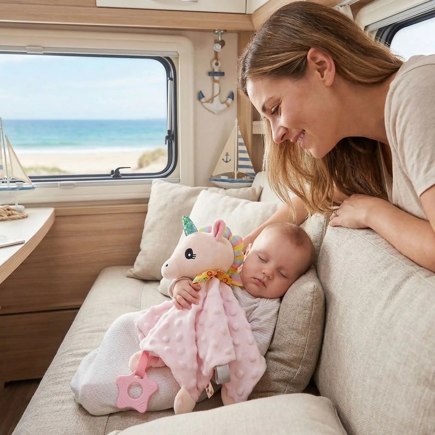 Doudou pour bebe doux rêves anneau de dentition