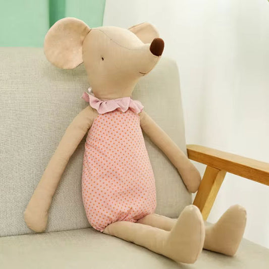 Doudou souris apaisant rose attirant