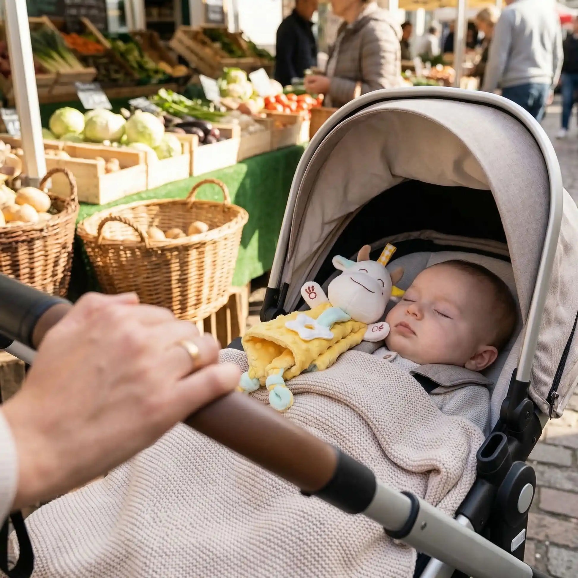 Doudou vache élégant attendrissant mignon lavable