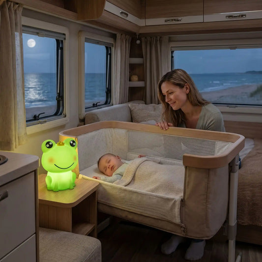 Grenouille veilleuse lumière chaude vert nomade