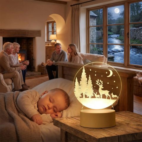 Lampe veilleuse cerf chaleureuse respectueuse environnement