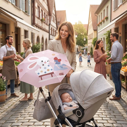 Ombrelle pour poussette protection solaire design sécurité bébé