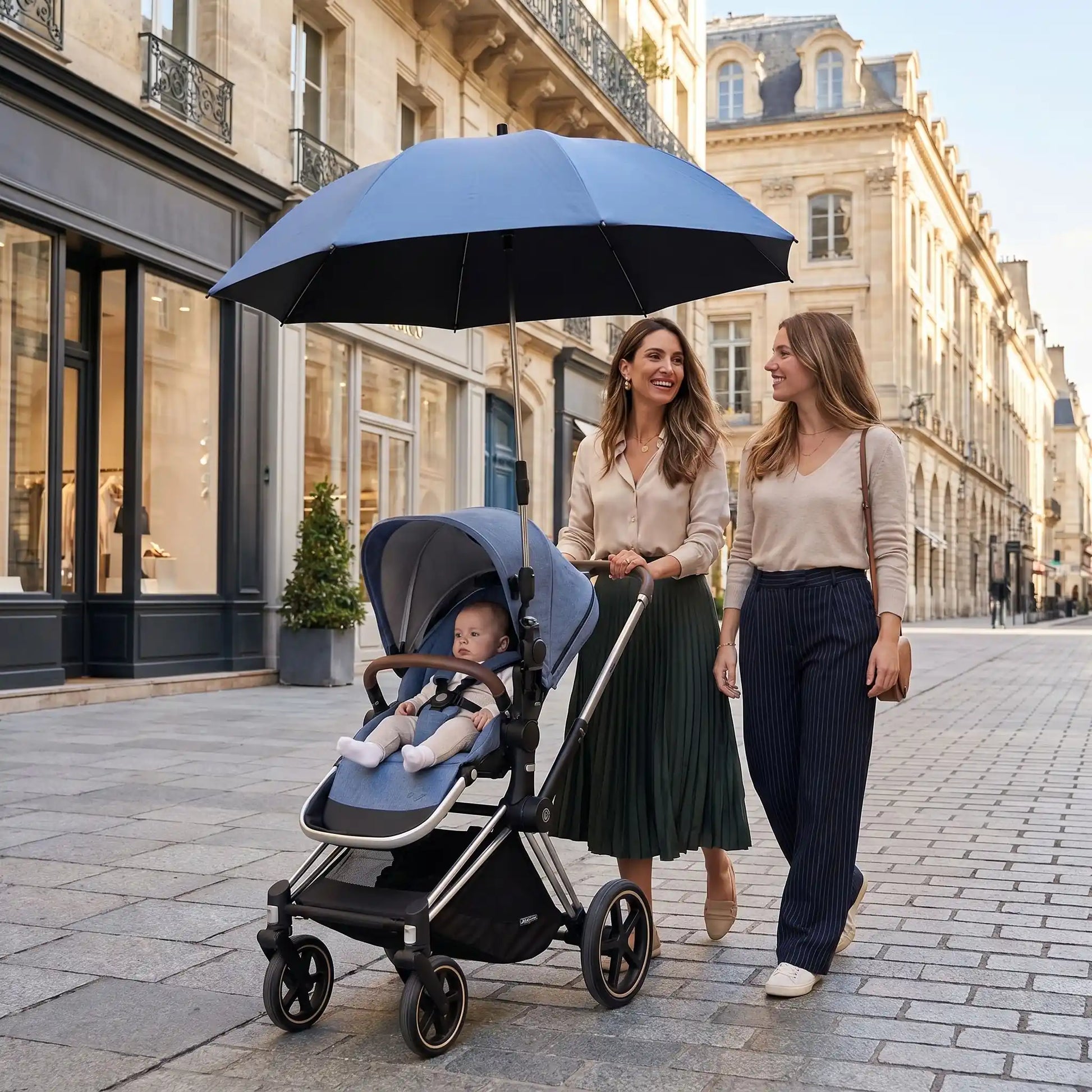 Parapluie poussette grande taille protection XXL