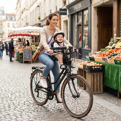 Porte bebe velo confort robuste