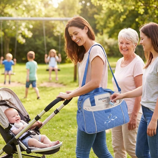 Sac à langer bébé garçon multifonction fibre synthétique renforcée