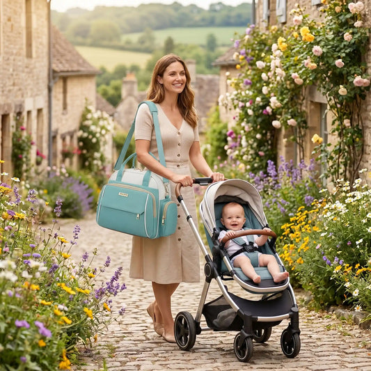 Sac à langer bebe luxe coquet grand volume