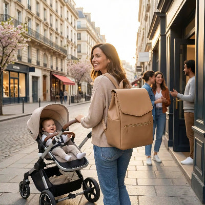 Sac à langer bébé luxe delicat design