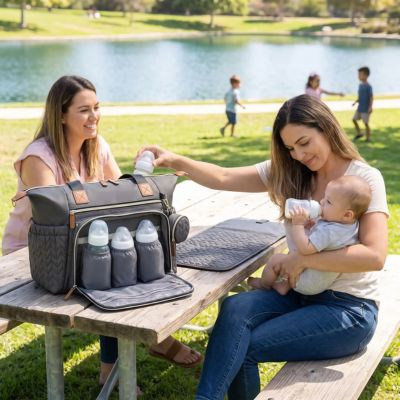 Sac a langer bebe luxe l’impeccable poche isotherme biberon