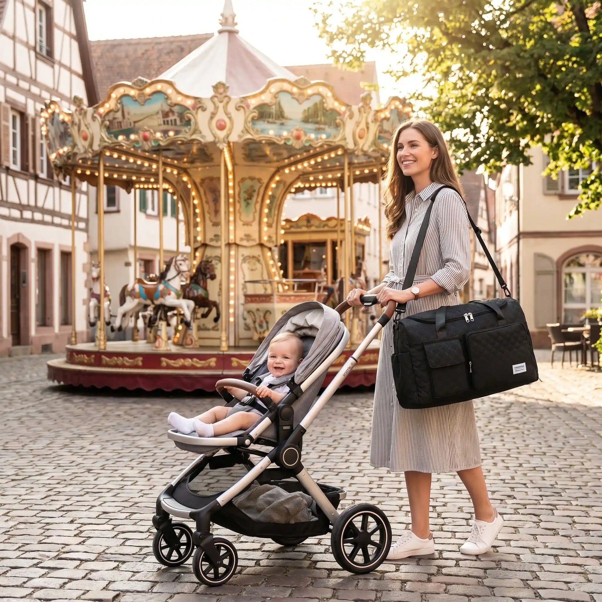Sac a langer bebe luxe pratique confortabe design