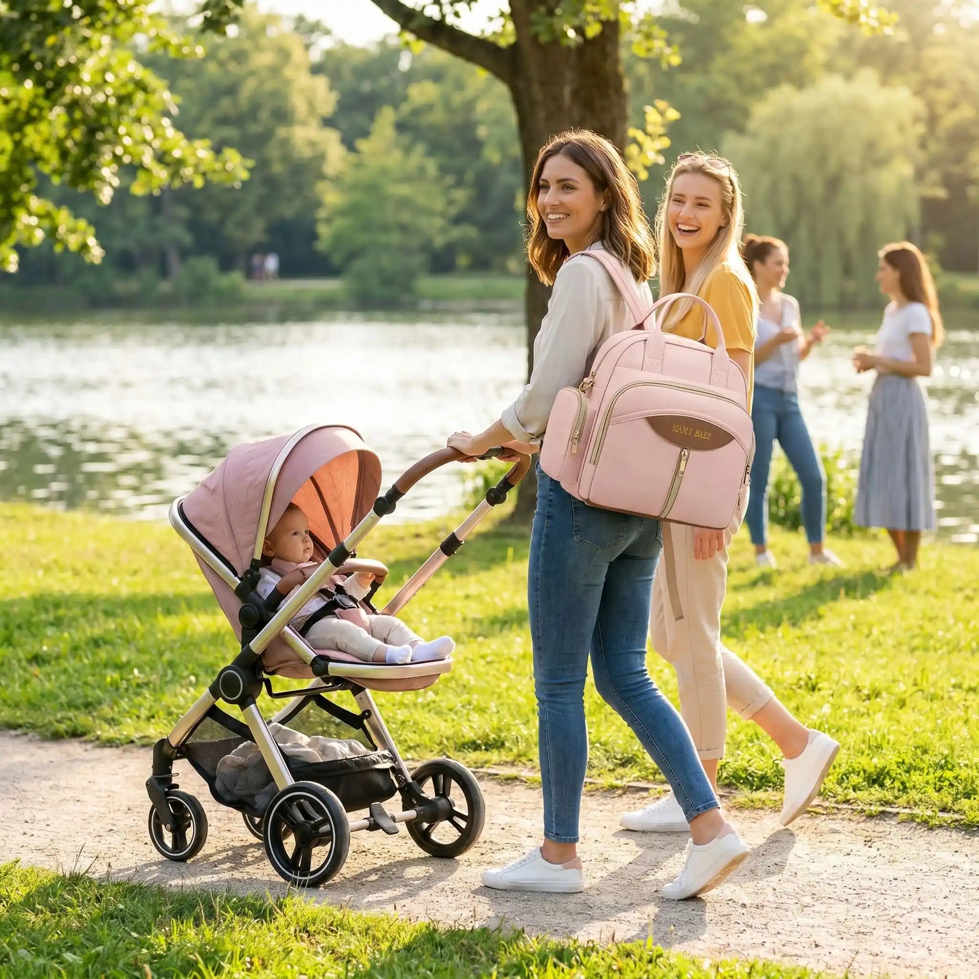 Sac a langer chic design pratique 4 modes portage