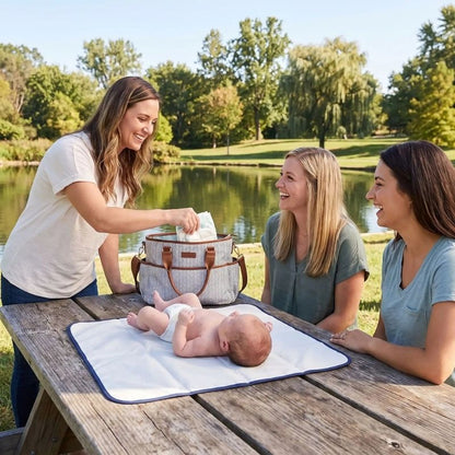 Sac a langer de luxe première sortie bébé  matelas nomade léger