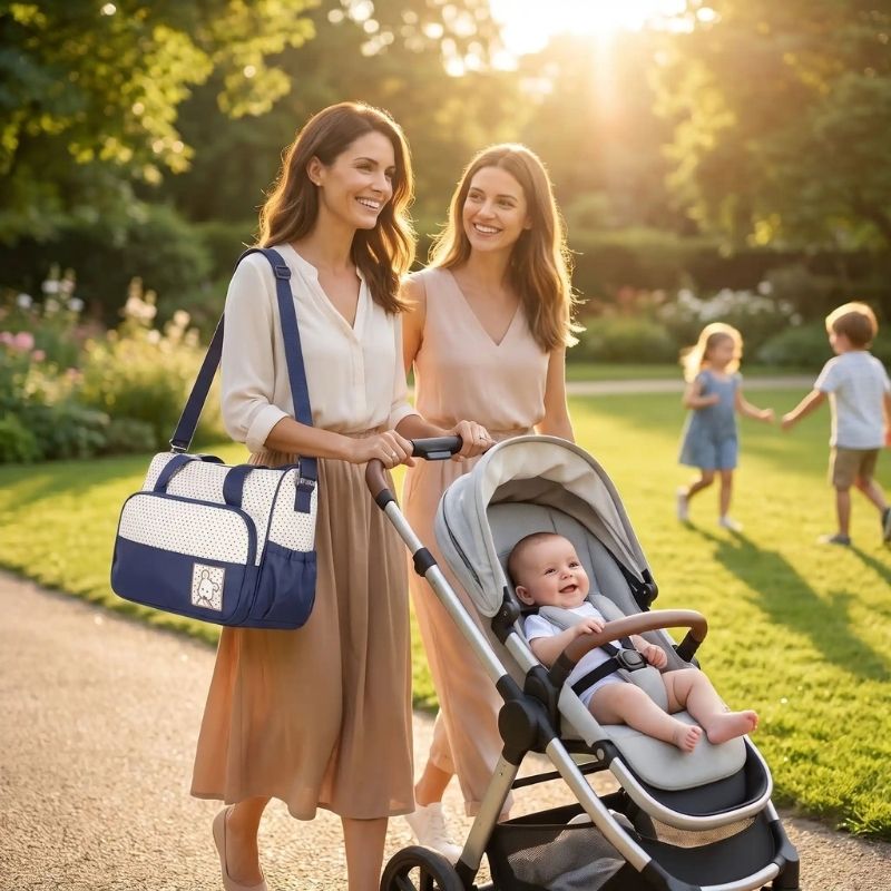 Sac a langer de luxe première sortie bébé petit modèle sortie courte