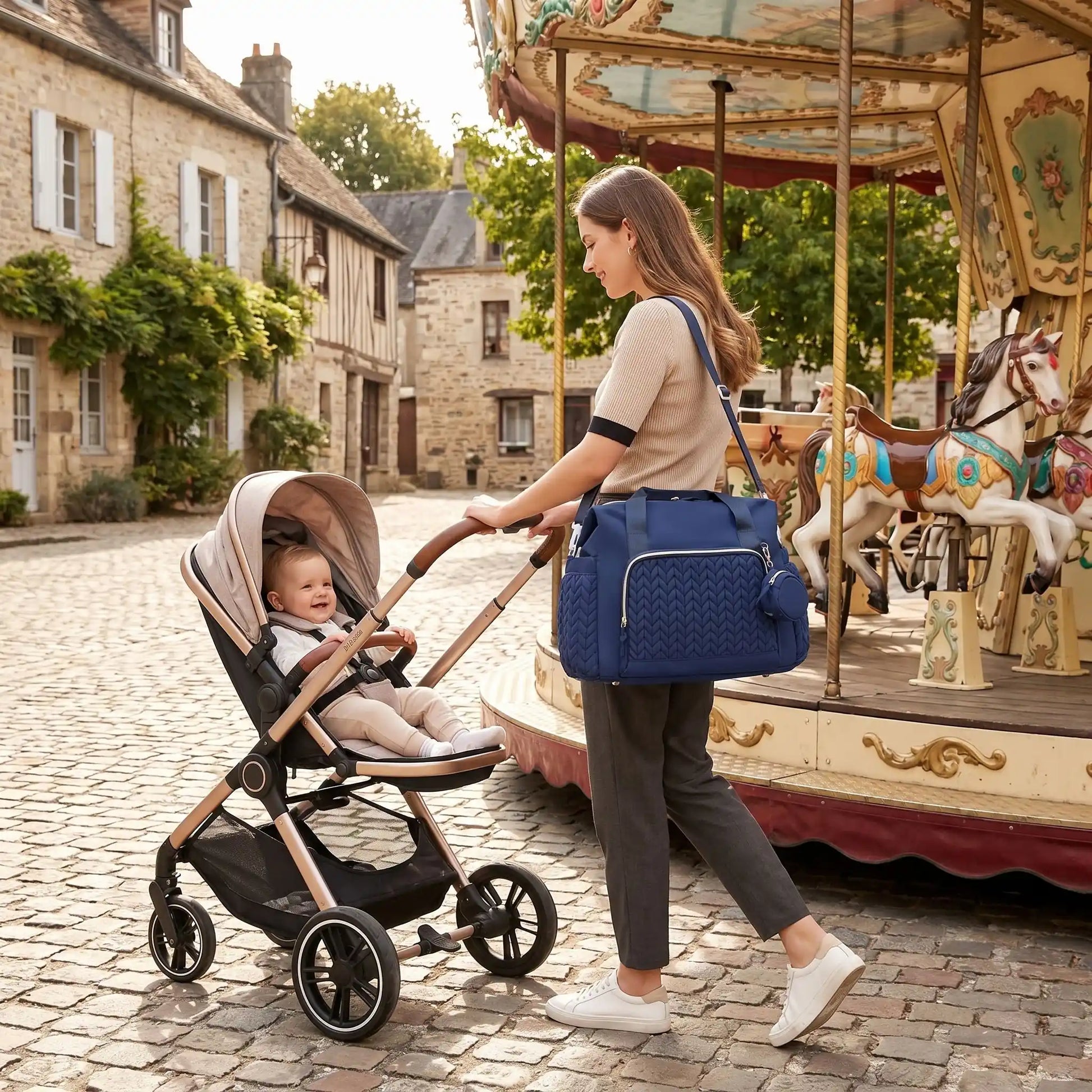 Sac a langer de luxe spécial maman spacieux bien agencé