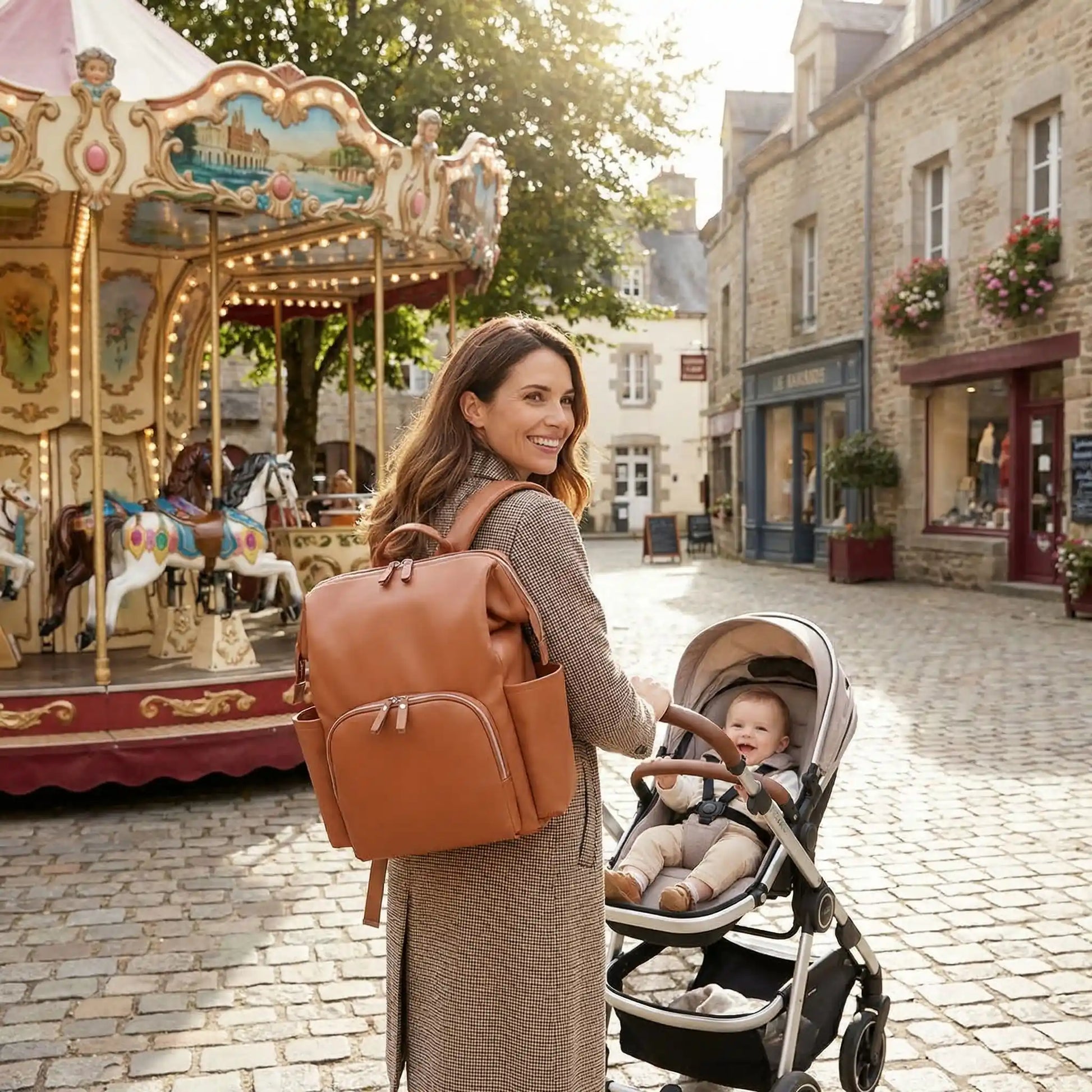 Sac à langer luxe somptueux finitions soignées