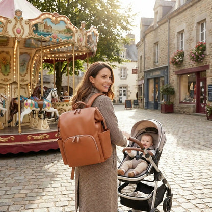 Sac à langer luxe somptueux finitions soignées