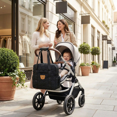 Sac à langer pour poussette chic matelassé spacieux renforcé
