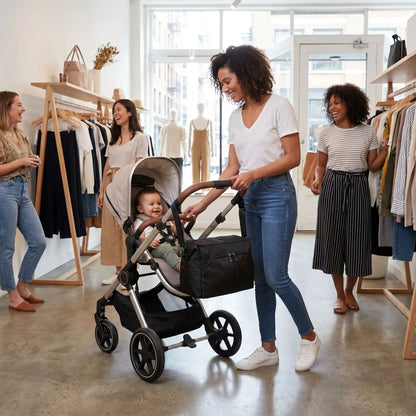 Sac a langer pour poussette coquet spacieux multipoches