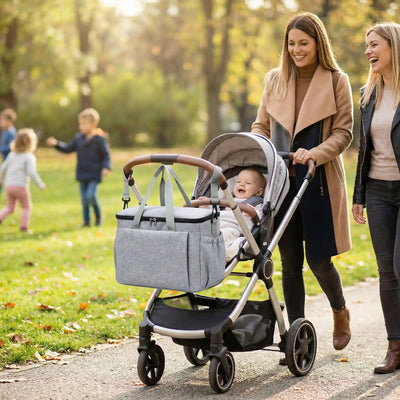 Sac à langer pour poussette maxi chic gris léger